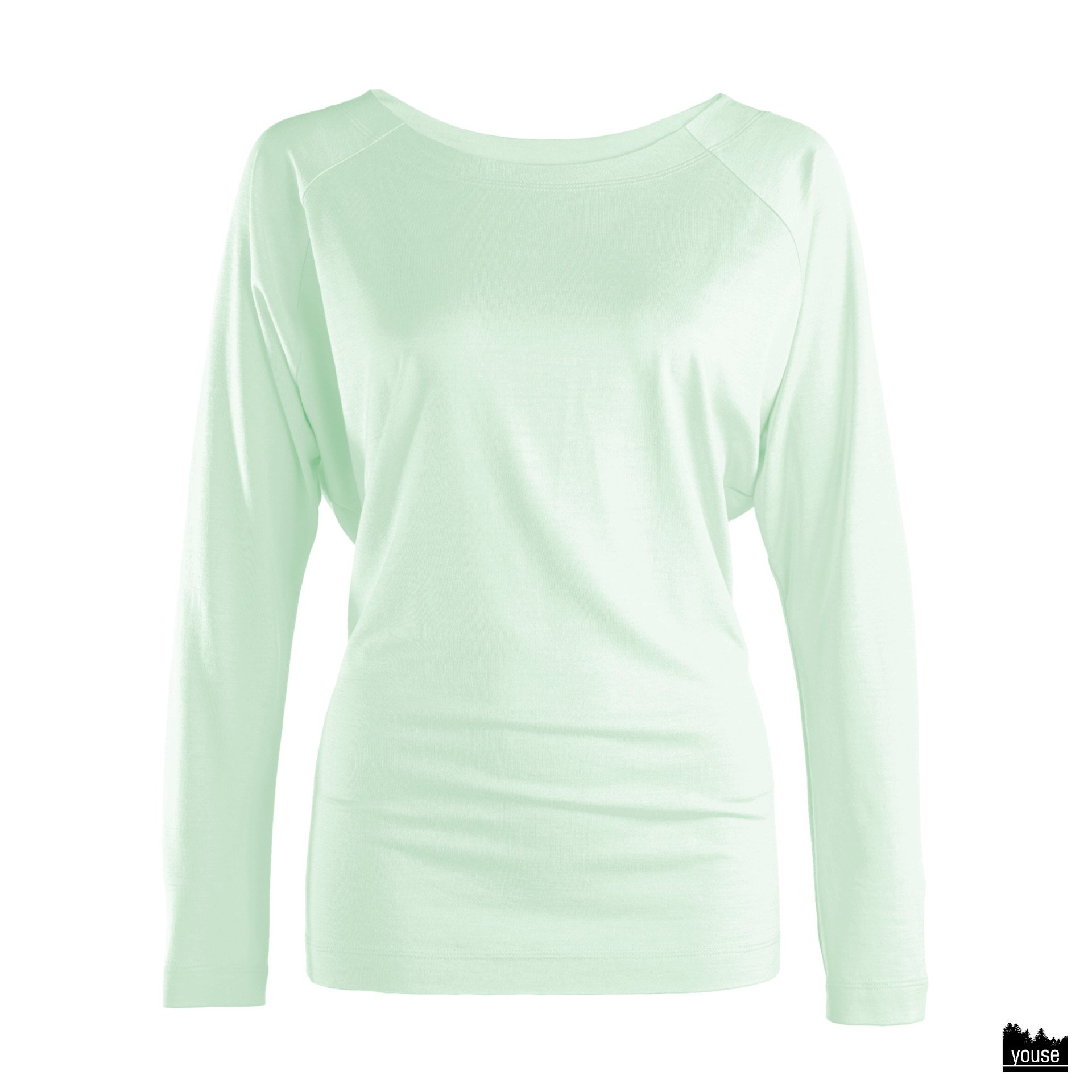 Shirt Kaja aus Bio Merinowolle nebelgrün